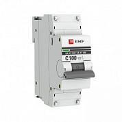 Автоматический выключатель EKF PROxima ВА47-100 1P 100А 10 кА характеристика С