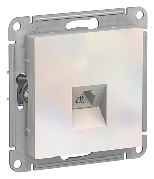 Systeme Electric AtlasDesign Жемчуг Розетка телефонная RJ11, механизм