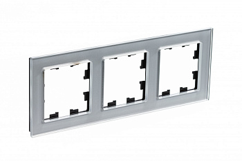 Systeme Electric AtlasDesign Nature Стекло алюминий Рамка 3-ая