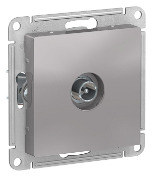 Systeme Electric AtlasDesign Алюминий Розетка TV проходная 4DB, механизм
