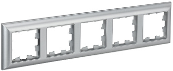 IEK BRITE DECOR Алюминий 3D-форма Рамка 5-м РУ-5-Бр