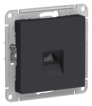 Systeme Electric AtlasDesign Карбон Розетка компьютерная RJ45, механизм