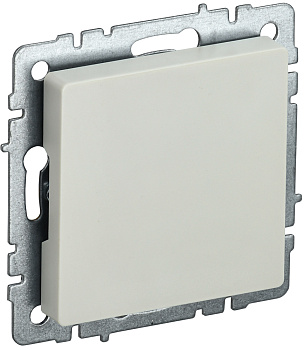 IEK BRITE BASE Бежевый Заглушка с суппортом МЗ10-БрКр