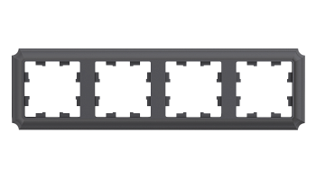 Systeme Electric AtlasDesign Antique Базальт Рамка 4-ая, универсальная
